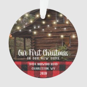 Custom House Foto First Xmas neue Zuhause Familien Ornament