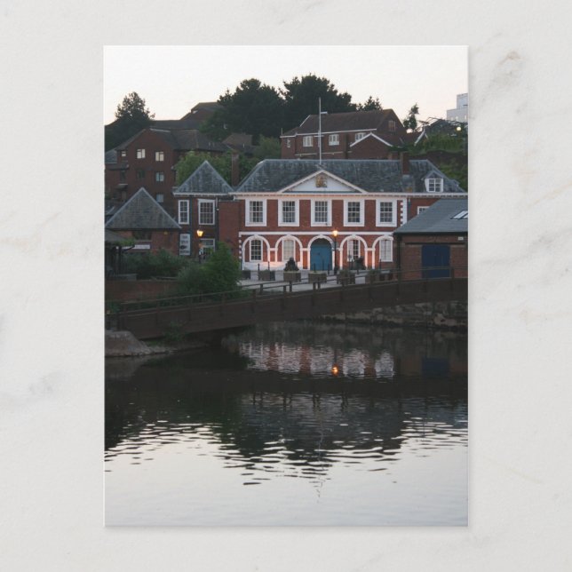 Custom House, The Quay, Exeter, Devon, UK Postkarte (Vorderseite)