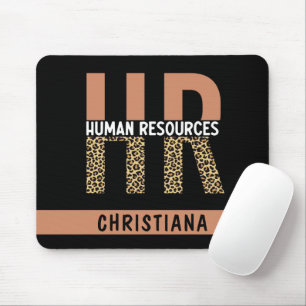 Custom HR Human Resources Leopard Print HR Geschen Mousepad