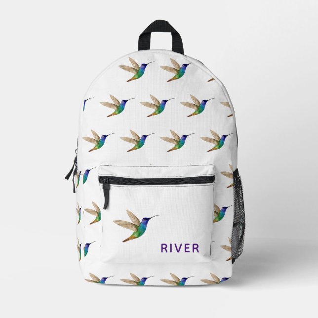Custom Hummingbird Bedruckter Rucksack (Vorderseite)