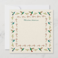 Custom Hummingbird Border