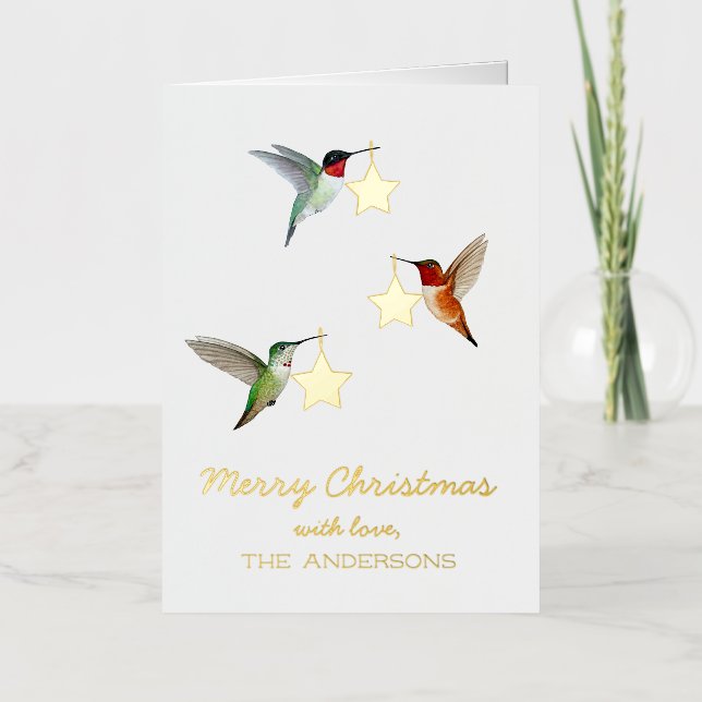 Custom Hummingbird Christmas (Vorderseite)