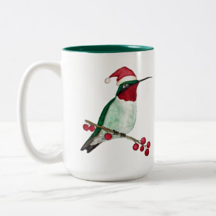 Custom Hummingbird Frohe Weihnachten Zweifarbige Tasse
