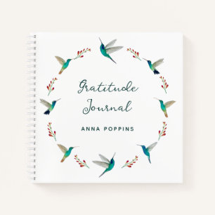 Custom Hummingbird Gratitude Journal Notizbuch