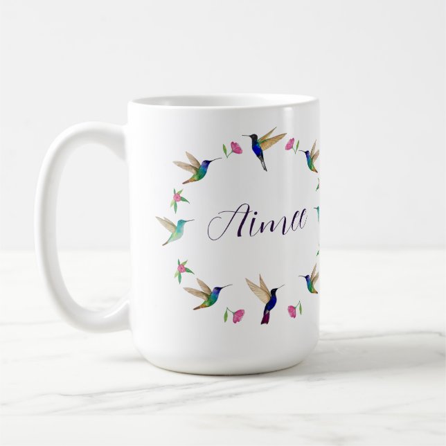 Custom Hummingbird Kaffeetasse (Links)