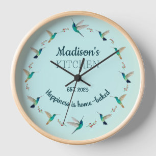 Custom Hummingbird Kitchlock Uhr