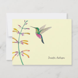Custom Hummingbird Mitteilungskarte