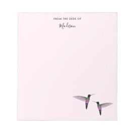 Custom Hummingbird Notepad Notizblock