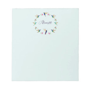 Custom Hummingbird Notepad Notizblock