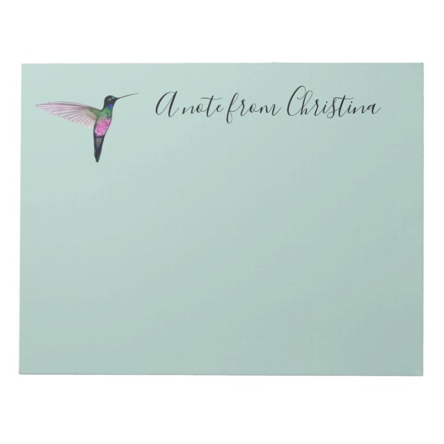 Custom Hummingbird Notizblock (Vorderseite)