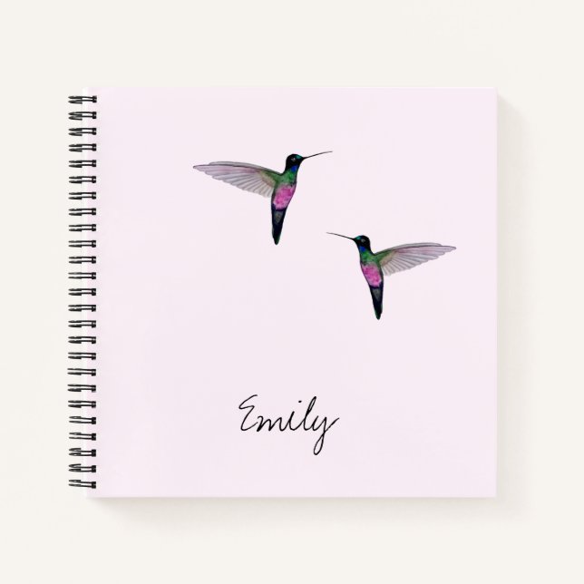 Custom Hummingbird Notizbuch (Vorderseite)