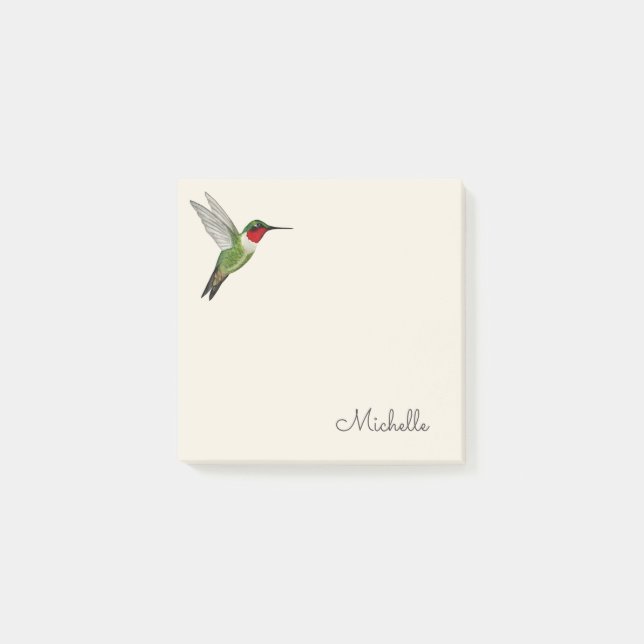 Custom Hummingbird  Post-it Notes Klebezettel (Vorderseite)