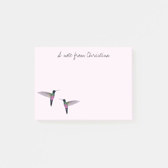 Custom Hummingbird Post-it Notes Post-it Klebezettel (Vorderseite)