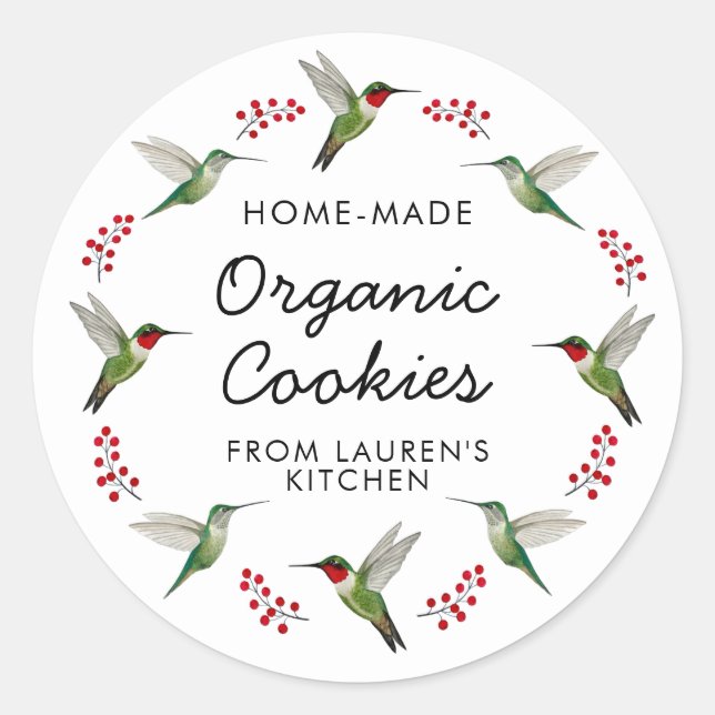 Custom Hummingbird   Runder Aufkleber (Vorderseite)