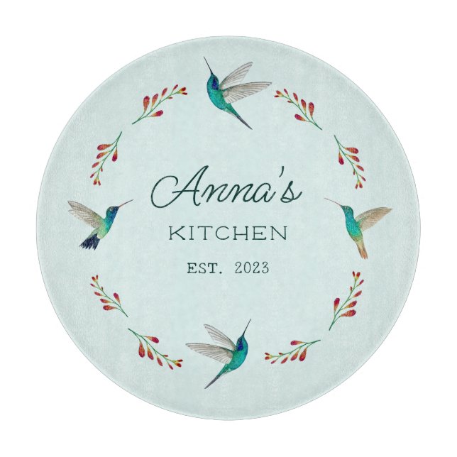 Custom Hummingbird Schneidebrett (Vorderseite)