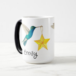 Custom Hummingbirds and Stars Zweitone Coffee Tass Verwandlungstasse