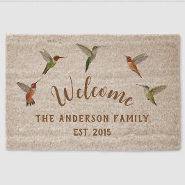 Custom Hummingbirds Doormat