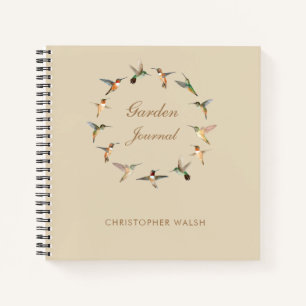 Custom Hummingbirds Garden Journal Notizbuch