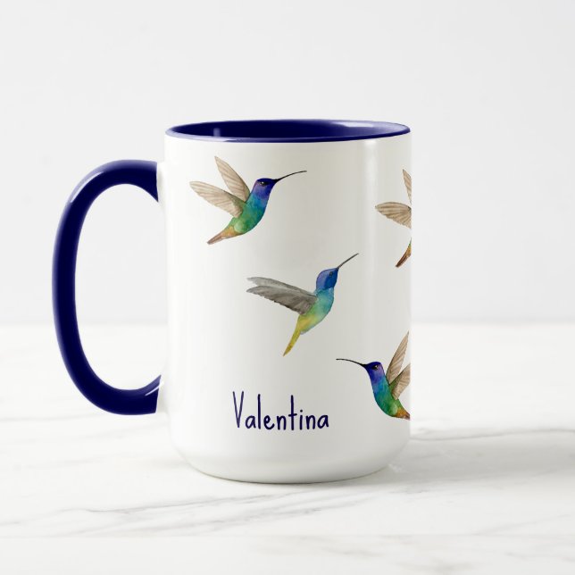 Custom Hummingbirds Tasse (Links)