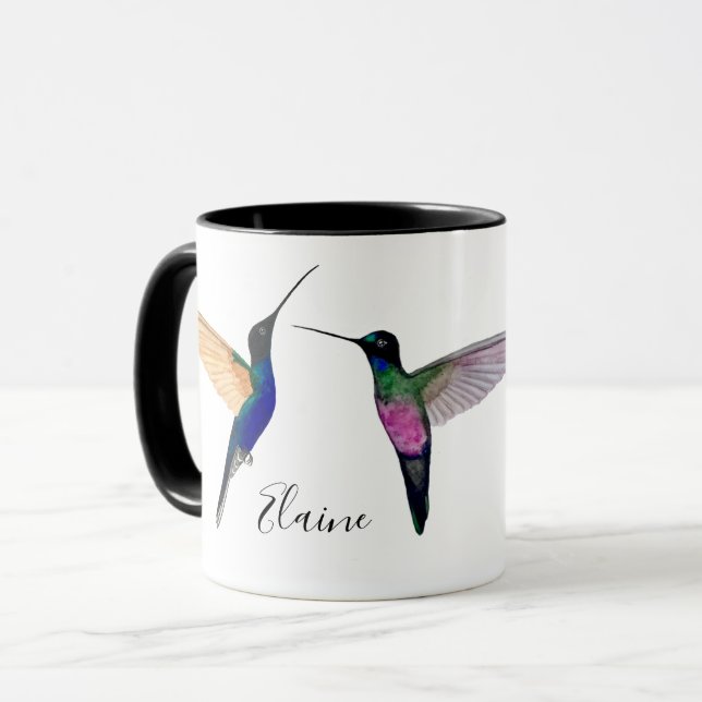 Custom Hummingbirds Tasse (Vorderseite Links)