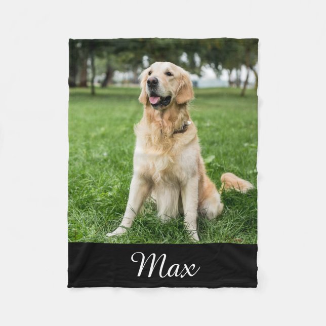 Custom Hund Foto Fleece Blanket (Vorderseite)