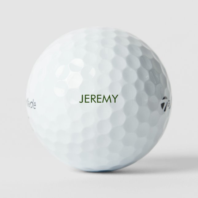 Custom Hunter Green Name Taylor Made Golf Balls Golfball (Vorderseite)