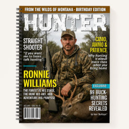 Custom HUNTER Magazine Cover Journal, Hunter Gift Notizbuch
