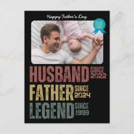 Custom Husband Vater Legend Vatertag Card Feiertagspostkarte