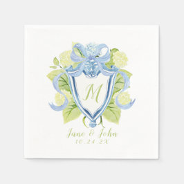 Custom Hydrangea Cocktail Hochzeit Napkins Serviette