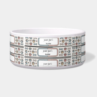 Custom Hygge Pet Bowl Personalized Dog or Cat Food Napf
