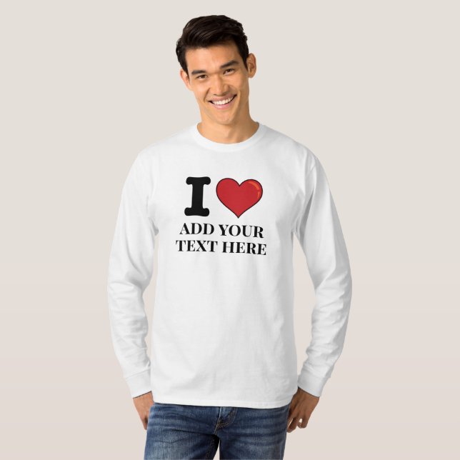 Custom I Heart T-Shirt (Vorne ganz)