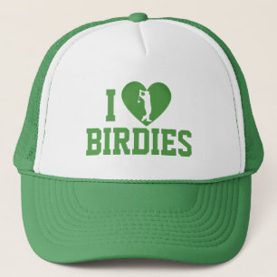 Custom 'I Liebe Birdie' Golf Vater Hat, Funny Golf Truckerkappe