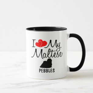 Custom I Liebe Meine maltesische Tasse