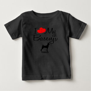 Custom I Liebe My Basenji Baby T-shirt