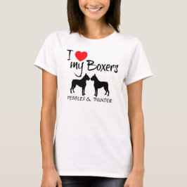 Custom I Liebe My Boxers T-Shirt