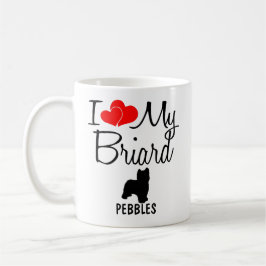 Custom I Liebe My Briard Tasse