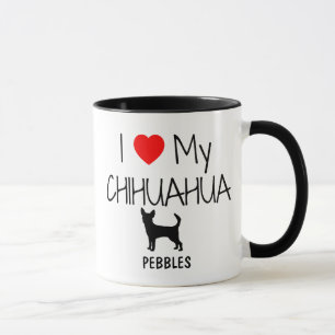 Custom I Liebe My Chihuahua Tasse