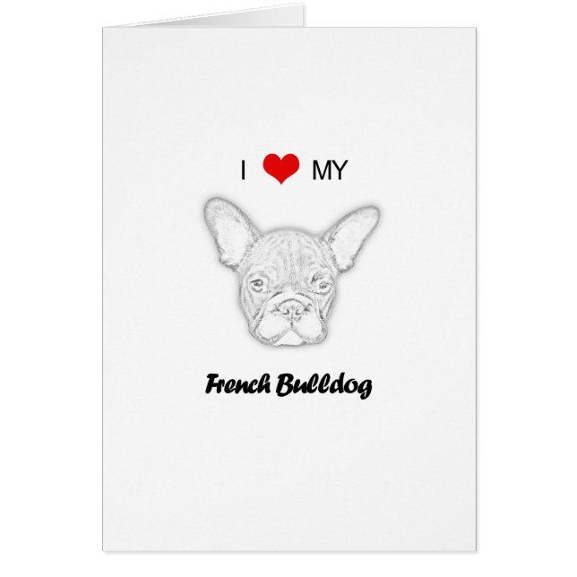 Custom I Liebe My French Bulldog (Vorne)