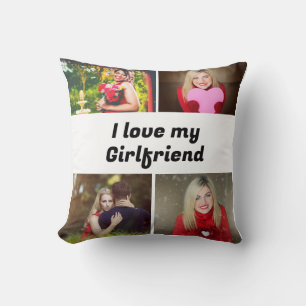 Custom I Liebe my Girlfriend 4 Foto Kissen