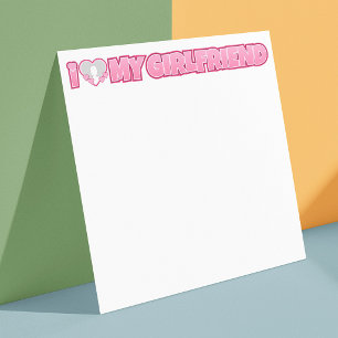 Custom I Liebe My Girlfriend - Foto hinzufügen Mitteilungskarte