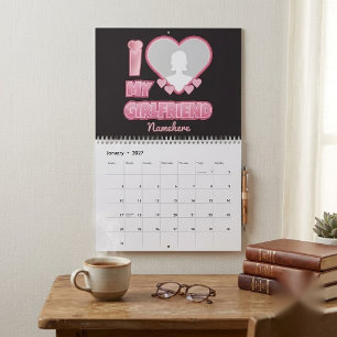 Custom I Liebe My Girlfriend - Foto & Name hinzufü Kalender