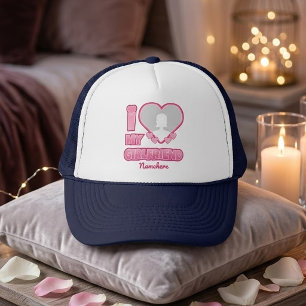 Custom I Liebe My Girlfriend - Foto & Name hinzufü Truckerkappe