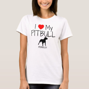 Custom I Liebe My Pitbull T-Shirt