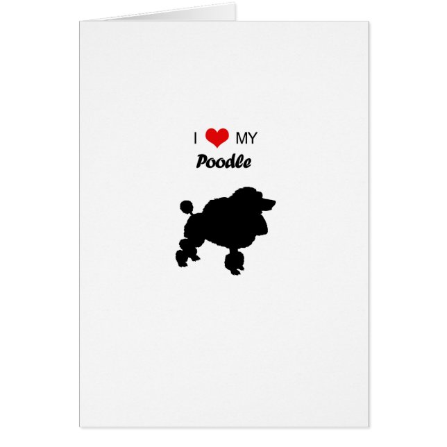 Custom I Liebe my Poodle Dog (Vorne)