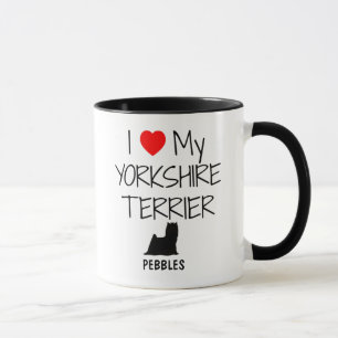 Custom I Liebe My Yorkshire Terrier Tasse