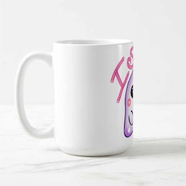 Custom "I Scream" Ghost with Ice Cream Cone Art Kaffeetasse (Links)