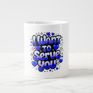 Custom "I Woll to Serve You" Kaffee Tasse - Romant