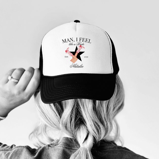 Custom Ich fühle mich wie eine Braut Cowgirl Bache Truckerkappe (Von Creator hochgeladen)