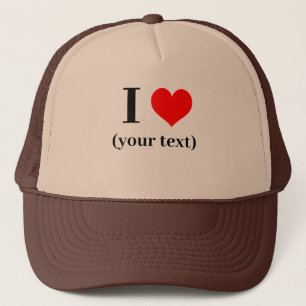 CUSTOM! Ich höre Trucker Hat - Tan und Brown Truckerkappe