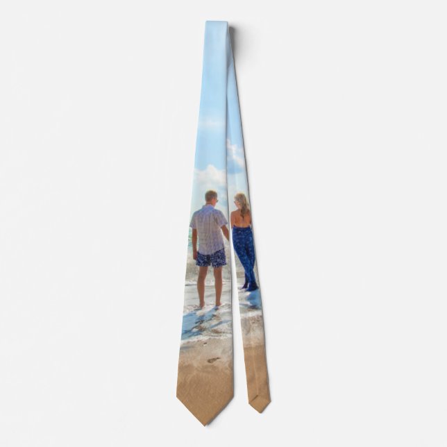 Custom Ihr Foto Neck Tie Personalisiert Krawatte (Vorderseite)
